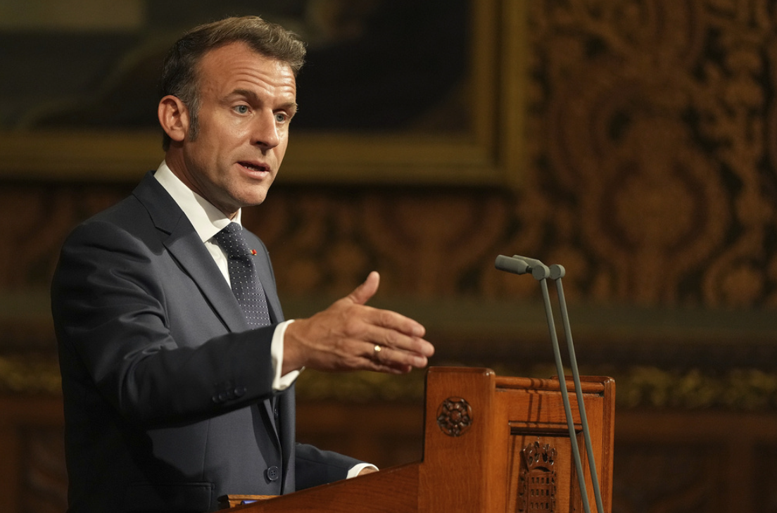 法国总统马克龙重申将在联大期间承认巴勒斯坦国